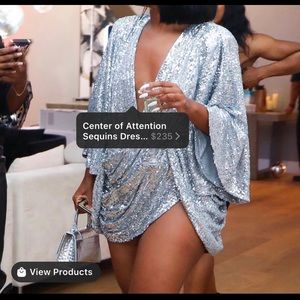 Ellaelisque Center of Attention Sequin dress